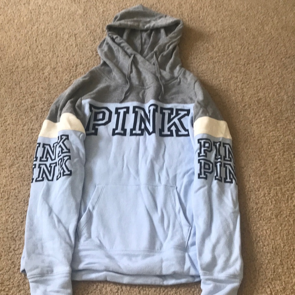vs pink xs blue hoodie